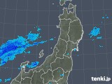 2017年10月12日の東北地方の雨雲レーダー