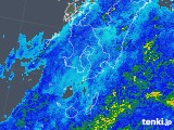 2017年10月21日の鹿児島県の雨雲レーダー