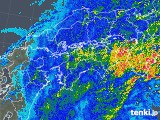 2017年10月22日の四国地方の雨雲レーダー