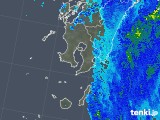 2017年10月22日の鹿児島県の雨雲レーダー