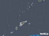 2017年10月25日の鹿児島県(奄美諸島)の雨雲レーダー