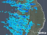 2017年12月25日の秋田県の雨雲レーダー