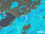 2018年02月01日の大阪府の雨雲レーダー