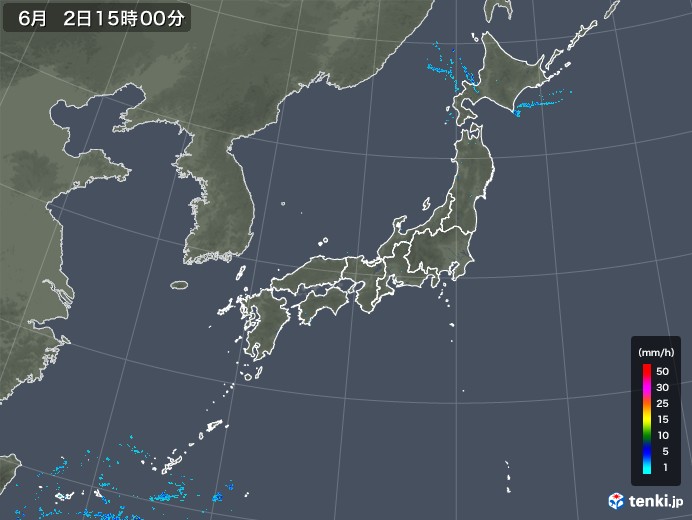 雨雲レーダー(2018年06月02日)