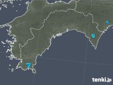 2018年08月14日の高知県の雨雲レーダー