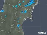 2018年10月09日の宮城県の雨雲レーダー