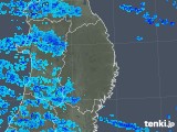 2018年12月29日の岩手県の雨雲レーダー