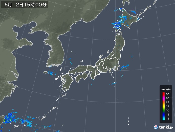 雨雲レーダー(2019年05月02日)