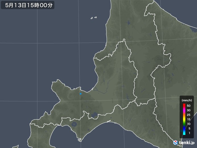 道央の雨雲の動き(2019年05月13日)