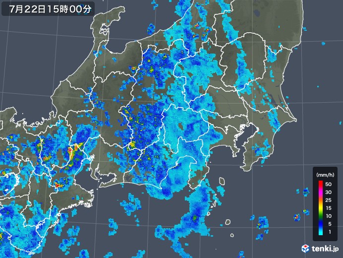 雨雲 レーダー 天気 甲府