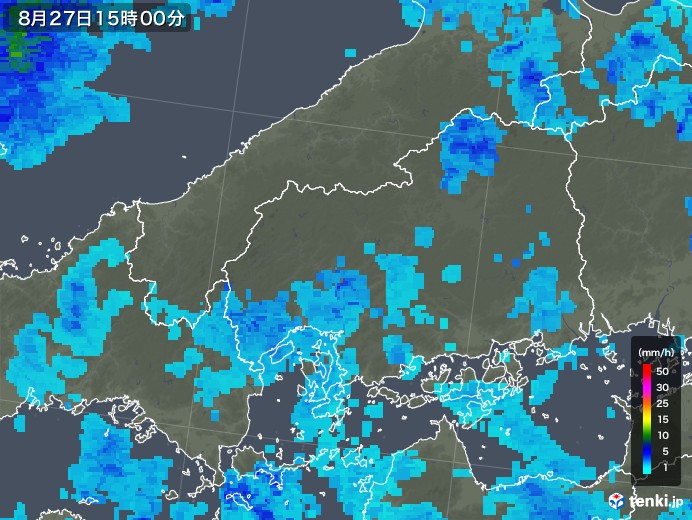 広島県の過去の雨雲の動き 2019年08月27日 日本気象協会 Tenki Jp