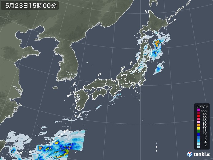 雨雲 レーダー 札幌