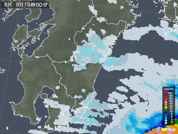 レーダー 宮崎 雨雲 宮崎県雨雲レーダー, 宮崎県の雨雲の動き