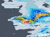 2020年06月13日の長崎県(五島列島)の雨雲レーダー