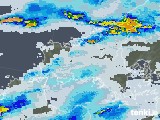 2020年07月28日の山口県の雨雲レーダー