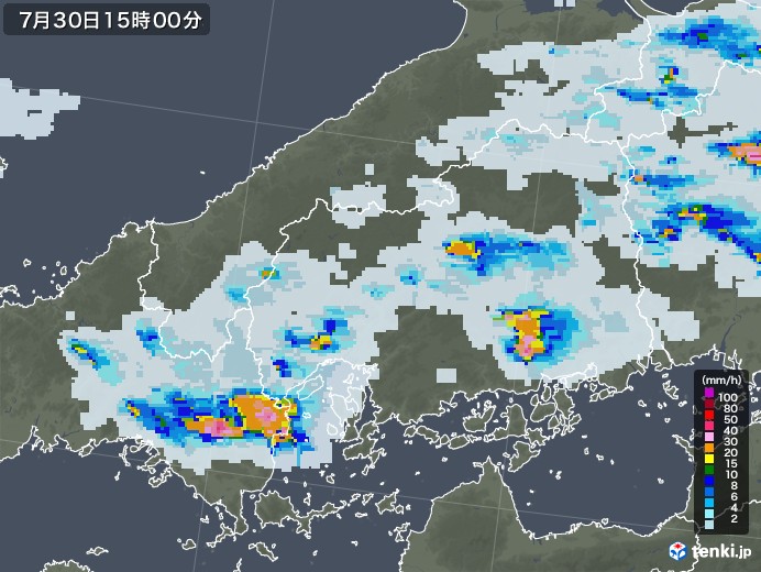 天気 予報 広島 雨雲 レーダー