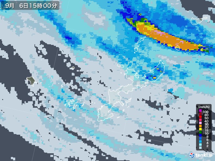 沖縄県の過去の雨雲レーダー 年09月06日 日本気象協会 Tenki Jp