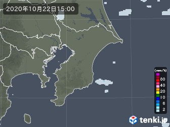 千葉県の過去の雨雲レーダー 2020年10月22日 日本気象協会 Tenki Jp