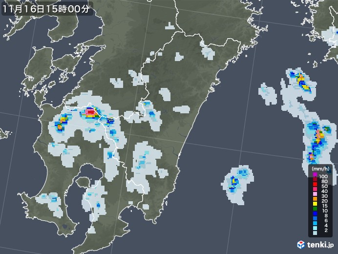 宮崎 雨雲 レーダー