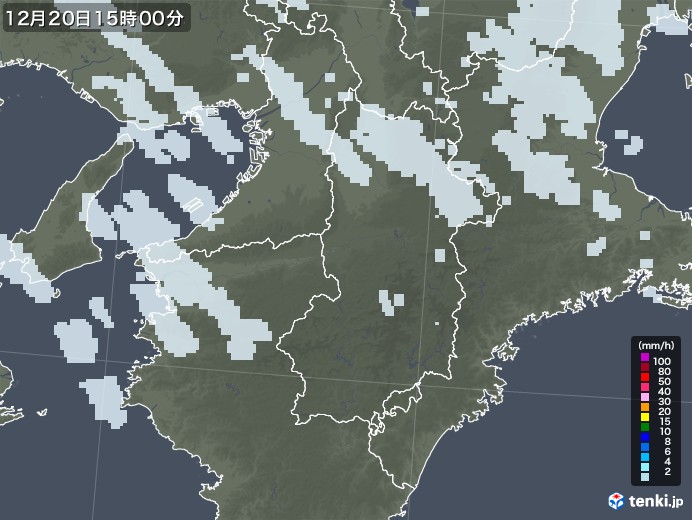 奈良県の過去の雨雲レーダー 年12月日 日本気象協会 Tenki Jp
