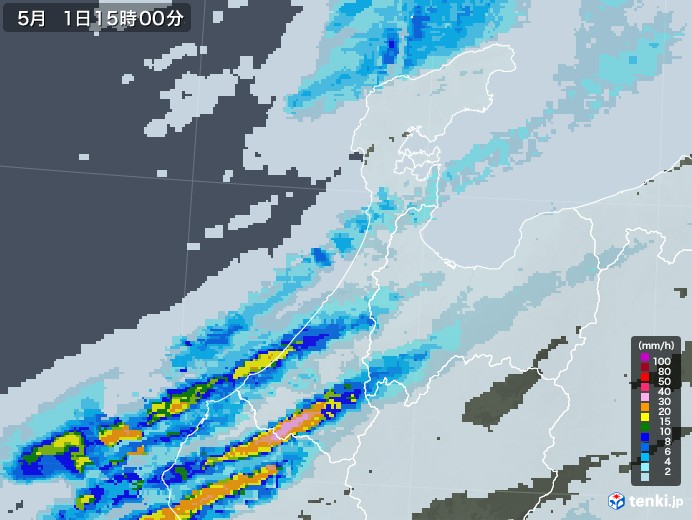 石川 県 雨雲 レーダー