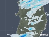 2021年07月10日の秋田県の雨雲レーダー