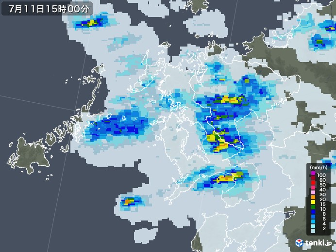 雨雲 レーダー 長崎