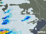 2021年08月12日の東京都の雨雲レーダー