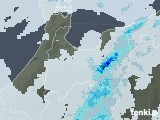 2021年08月18日の富山県の雨雲レーダー