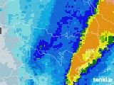 2021年10月01日の東京都の雨雲レーダー