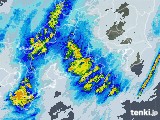 2021年11月22日の東海地方の雨雲レーダー