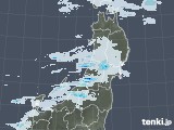 2021年12月21日の東北地方の雨雲レーダー