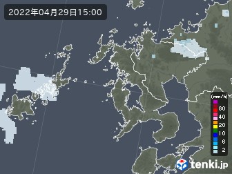 長崎県の過去の雨雲レーダー 22年04月29日 日本気象協会 Tenki Jp