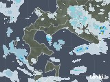2022年10月24日の道南の雨雲レーダー