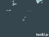 2023年11月10日の沖縄県(南大東島)の雨雲レーダー