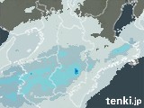 2023年12月16日の奈良県の雨雲レーダー