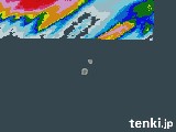 2024年03月31日の沖縄県(南大東島)の雨雲レーダー