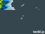 2024年04月25日の沖縄県(南大東島)の雨雲レーダー