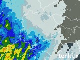 2024年05月28日の山梨県の雨雲レーダー