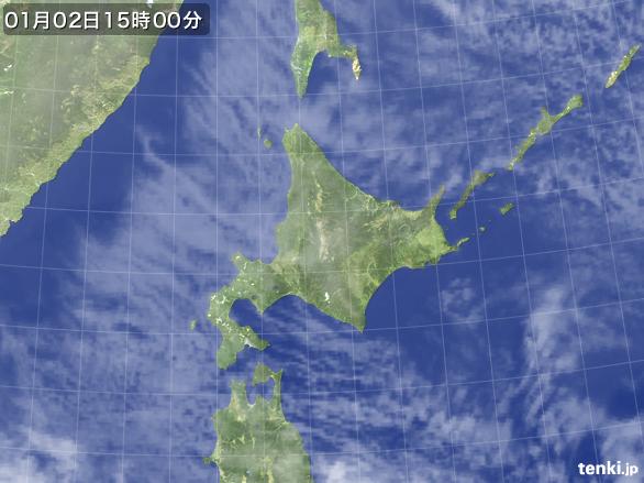 実況天気図(2015年01月02日)