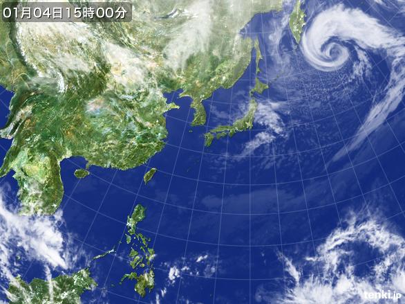 実況天気図(2015年01月04日)