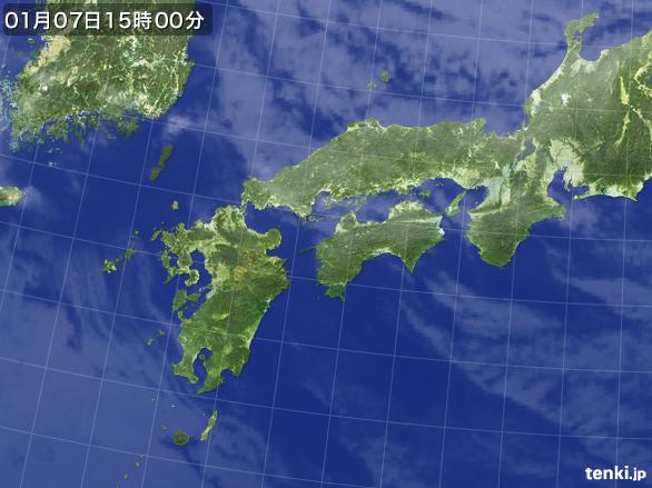 実況天気図(2015年01月07日)