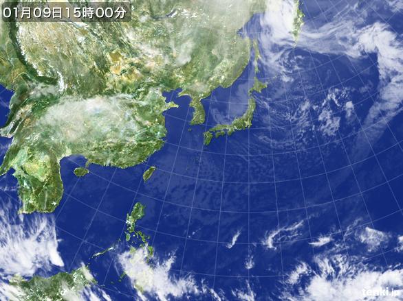 実況天気図(2015年01月09日)