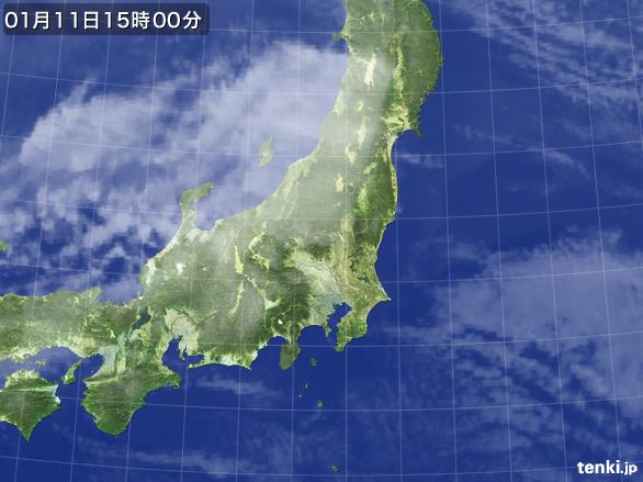 実況天気図(2015年01月11日)