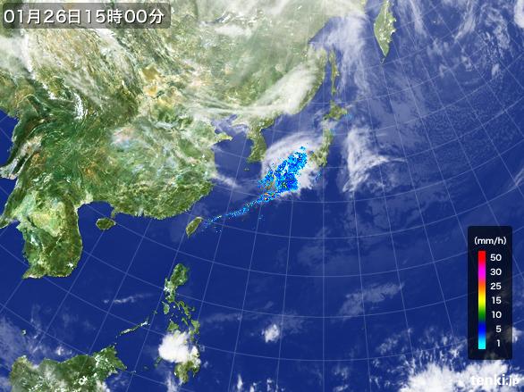 実況天気図(2015年01月26日)