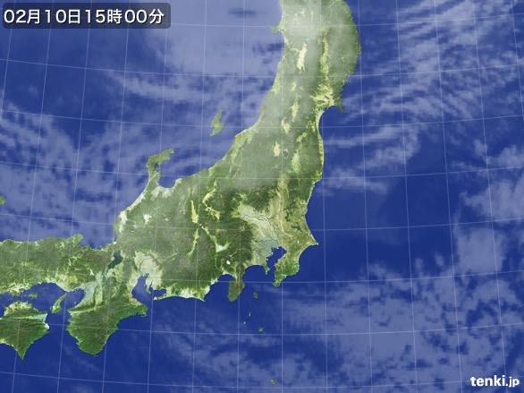実況天気図(2015年02月10日)