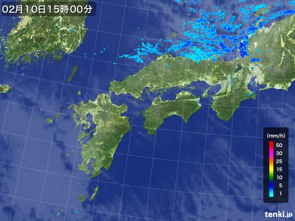 実況天気図(2015年02月10日)