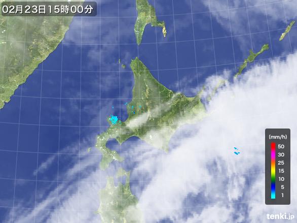 実況天気図(2015年02月23日)