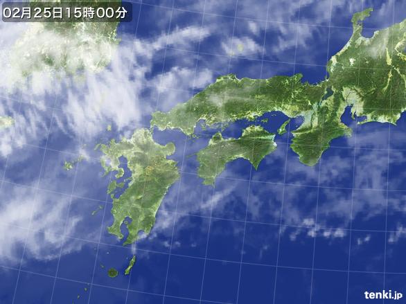 実況天気図(2015年02月25日)