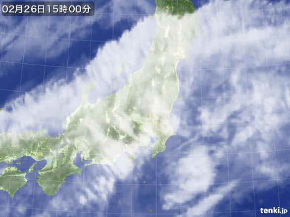 実況天気図(2015年02月26日)